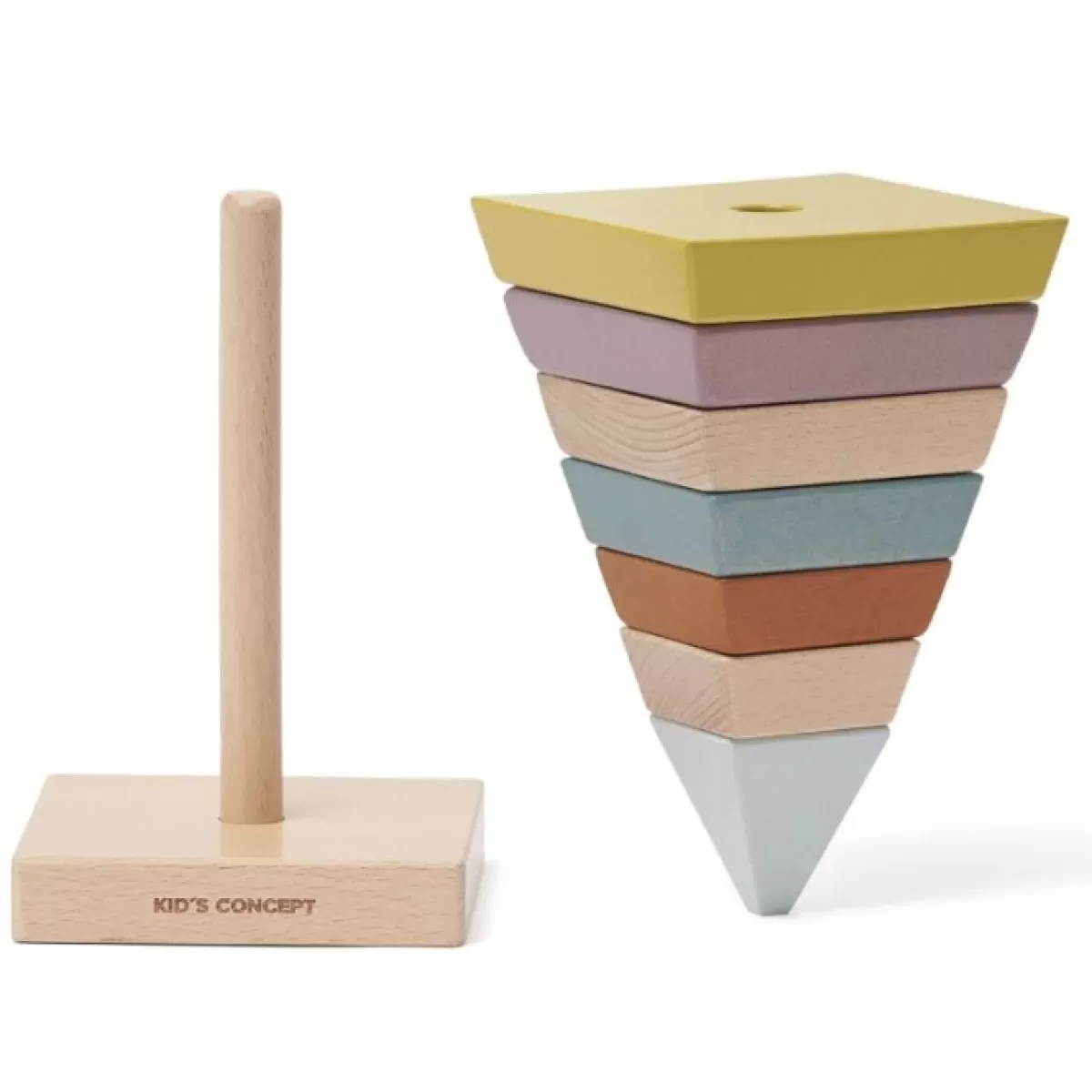 Babyspeelgoed-Kids Concept Houten Stapelpiramide Neo