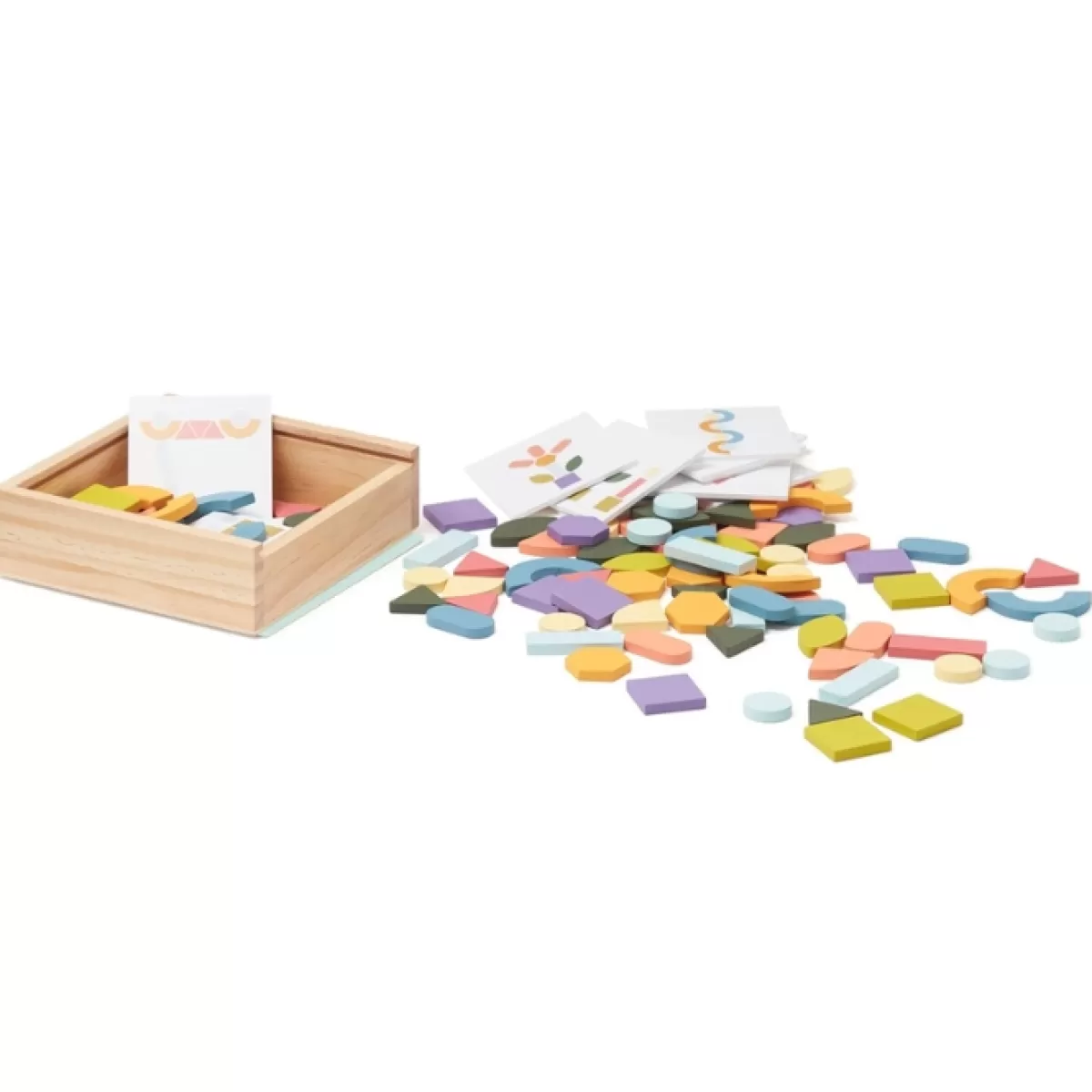 Houten Speelgoed-Kids Concept Houten Vormenpuzzel Mozaiek