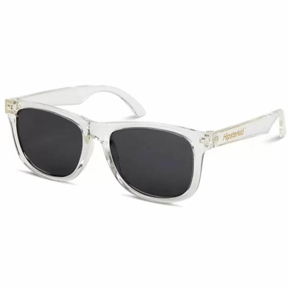 Zonnebrillen-Hipsterkid Kinderzonnebril Wayfarer Golds Transparant (0-2J)