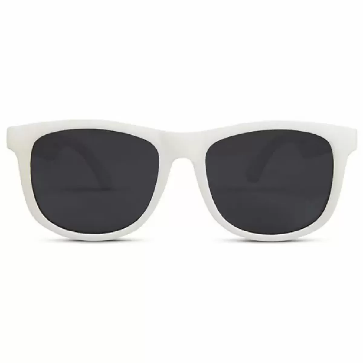 Zomer Musthaves-Hipsterkid Kinderzonnebril Wayfarer Wit (3-6J)