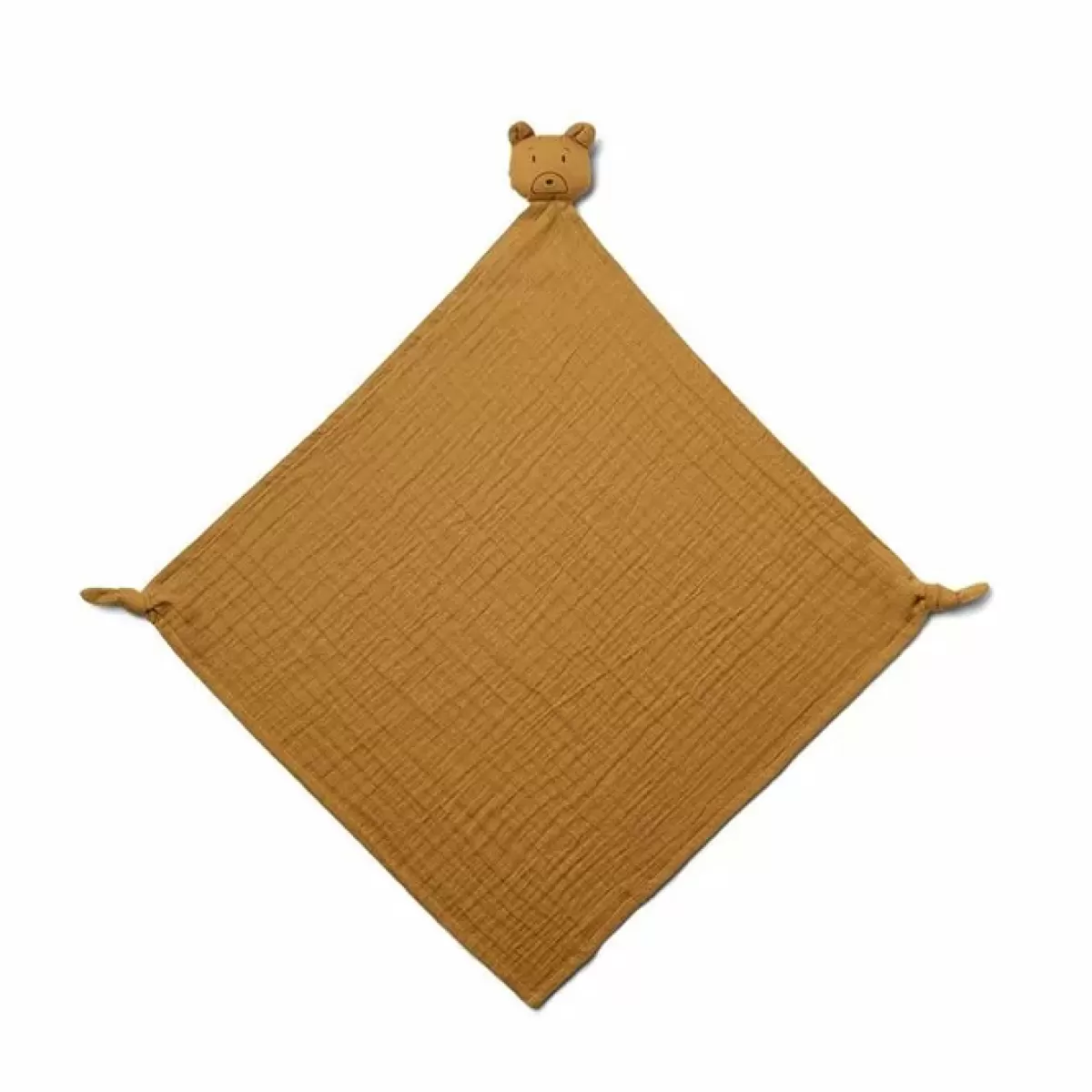 Knuffeldoekjes-Liewood Knuffeldoek Robbie Mr Bear Golden Caramel