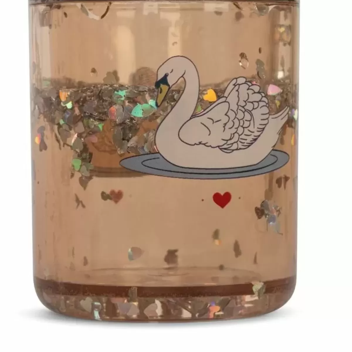 Drinkbekers-Konges Slojd Glitter Bekers Swan (2St)