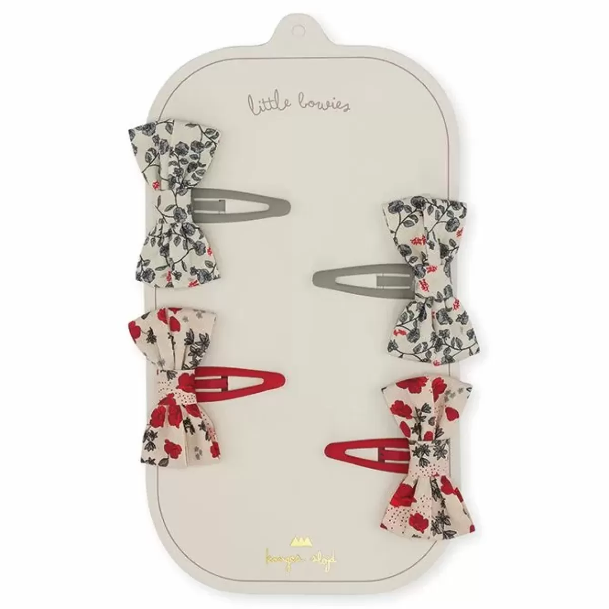 Haaraccessoires-Konges Slojd Haarclipjes Espalier Petit/Poppy Lille