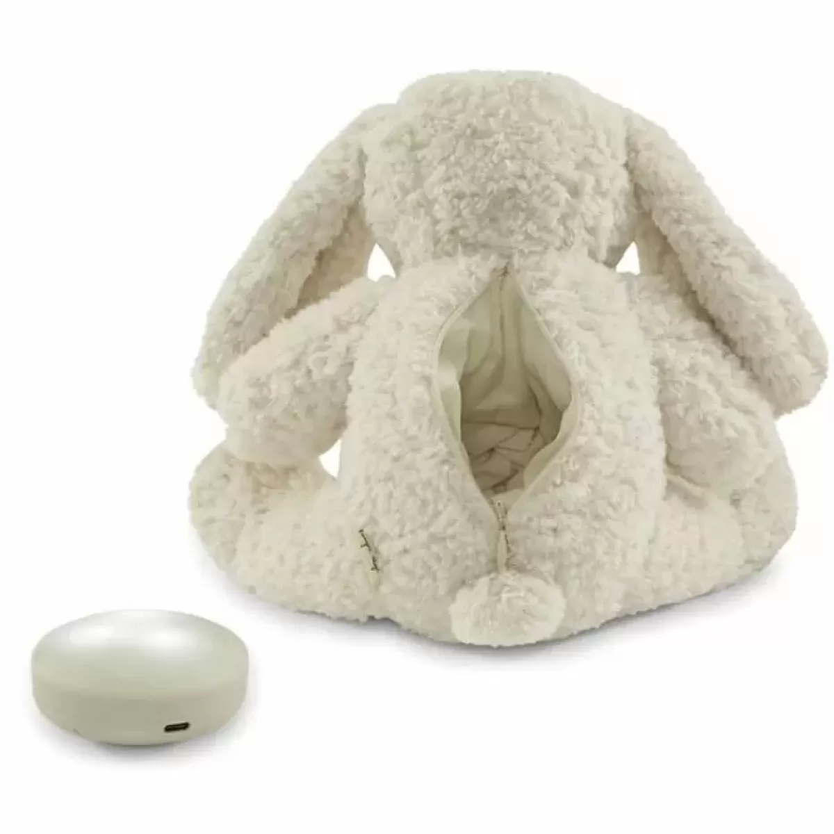 Nachtlampjes-Konges Slojd Knuffel Met Licht En Geluid Bunny Off-White