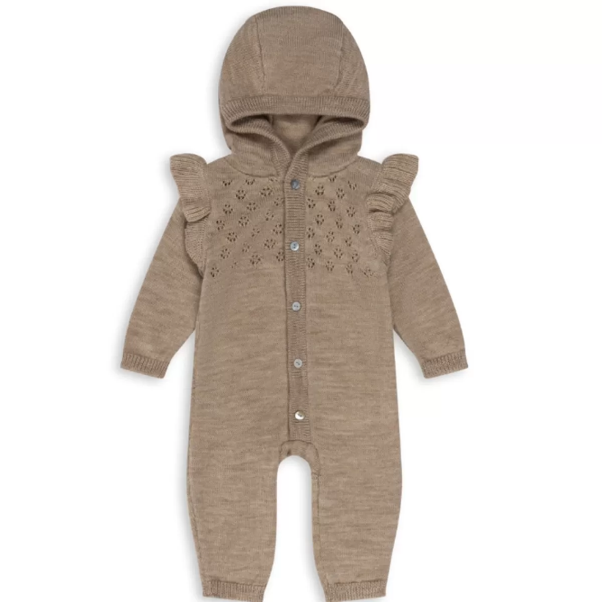 Outdoorkleding-Konges Slojd Onesie Tomama Beige Melange