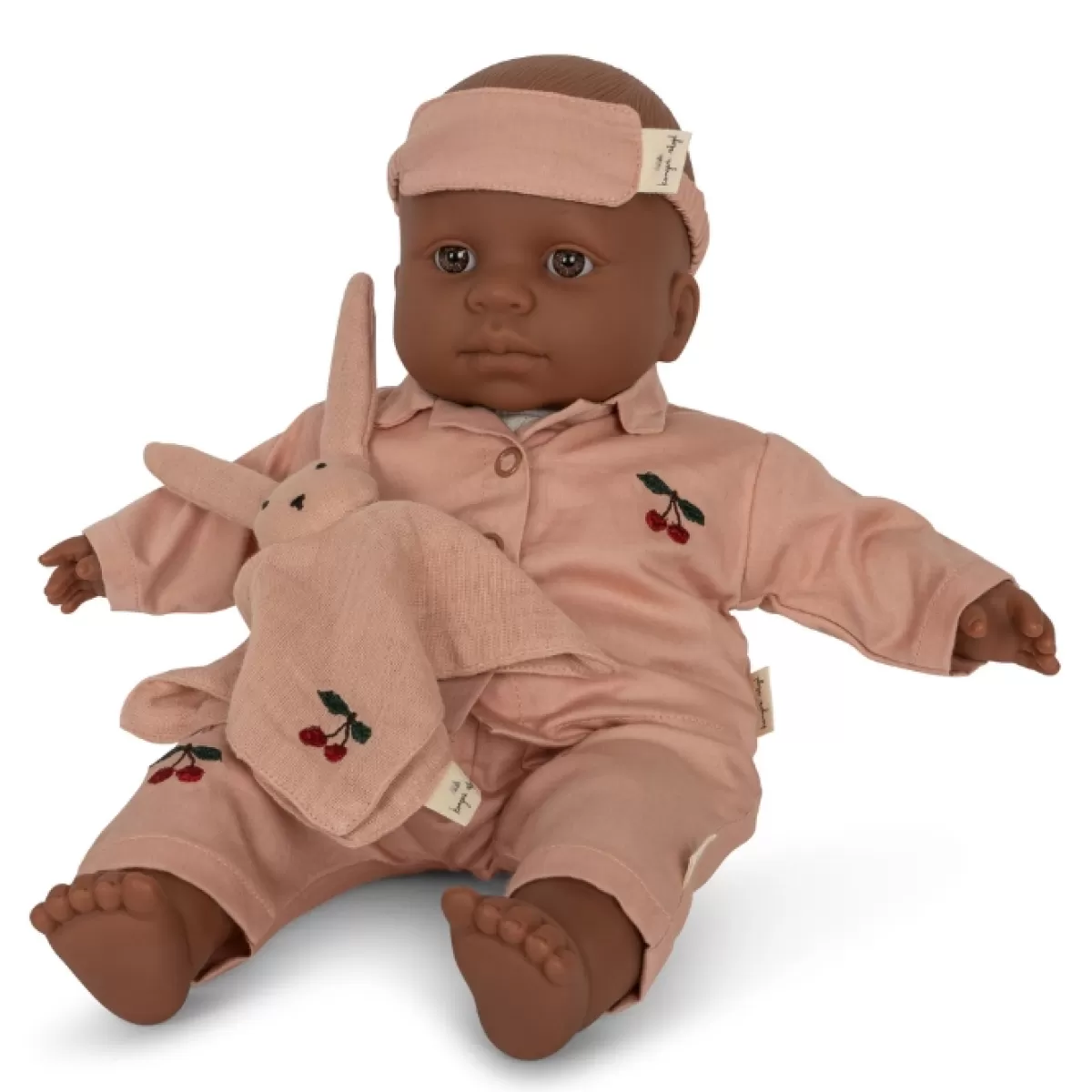 Poppen & Accessoires-Konges Slojd Poppen Pyjama Set Mahogany Rose