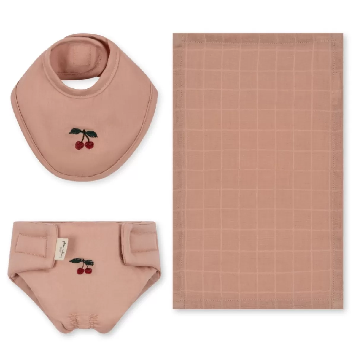 Poppen & Accessoires-Konges Slojd Poppenverzorgingsset Mahogany Rose