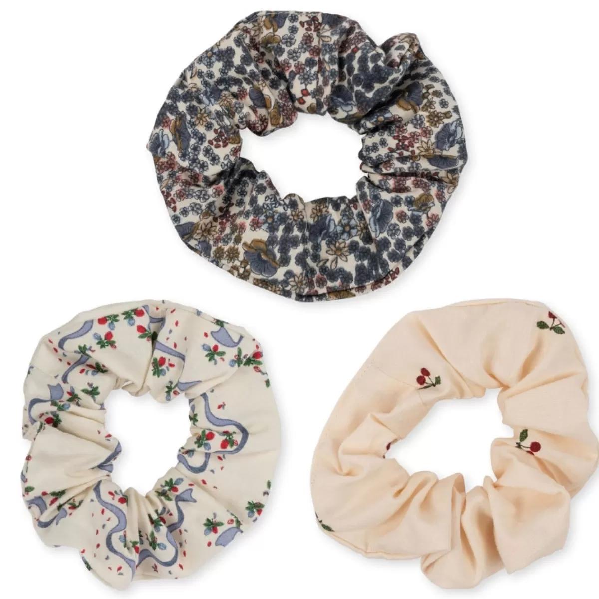 Haaraccessoires-Konges Slojd Scrunchies Esther/Cherry/Vivi Fleur