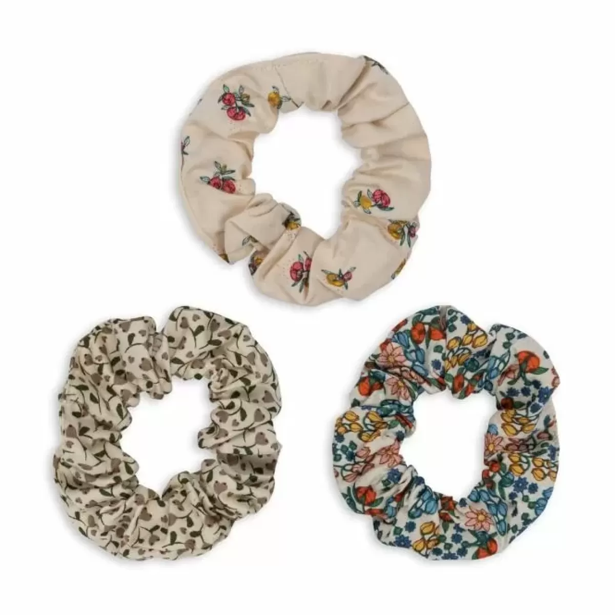 Haaraccessoires-Konges Slojd Scrunchies Peonia/Bibi Fleur/Milk Tank