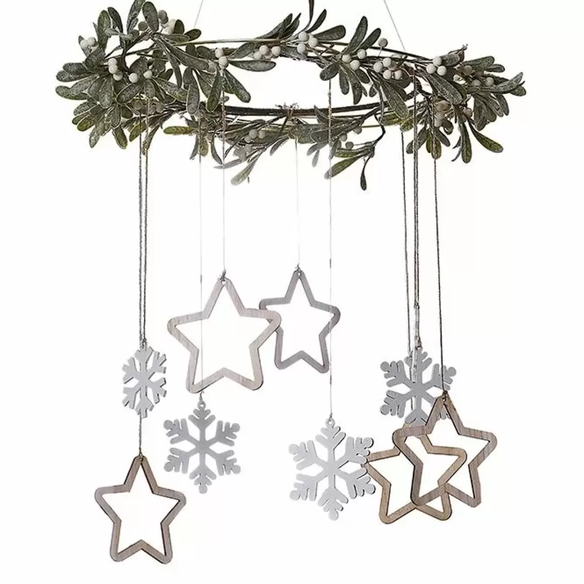 Kerst-Ginger Ray Kroonluchter Stars & Mistletoe Nordic Noel