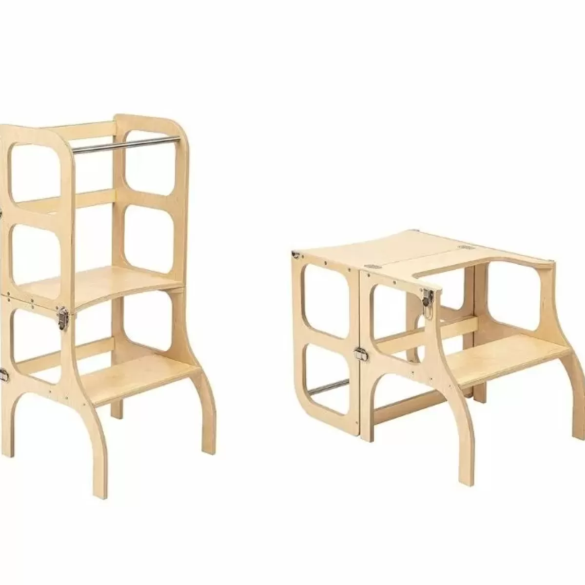 Learning Towers & Opstapjes-Ette Tete Learning Tower Step'N Sit Naturel