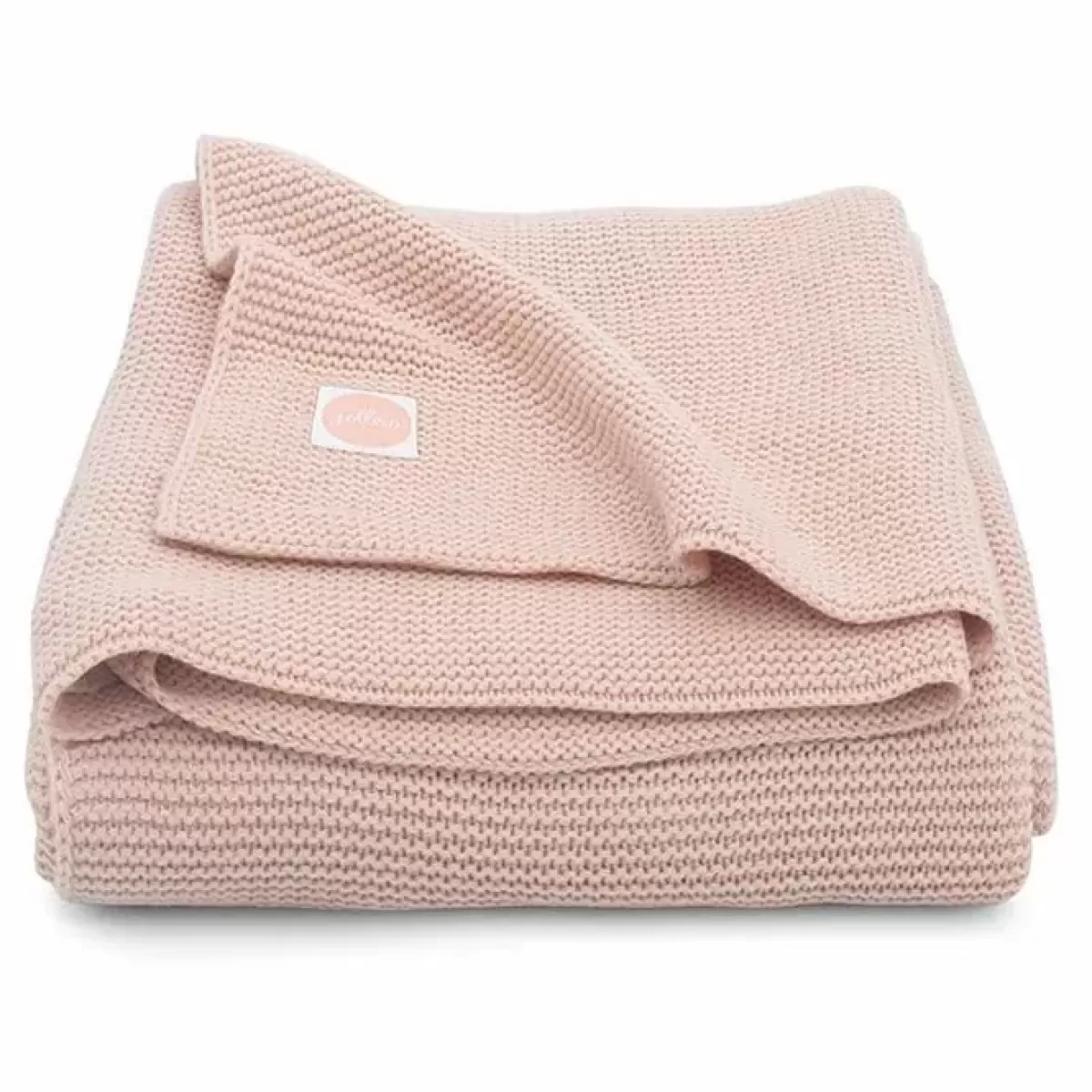 Dekentjes-Jollein Ledikantdeken Basic Knit Pale Pink