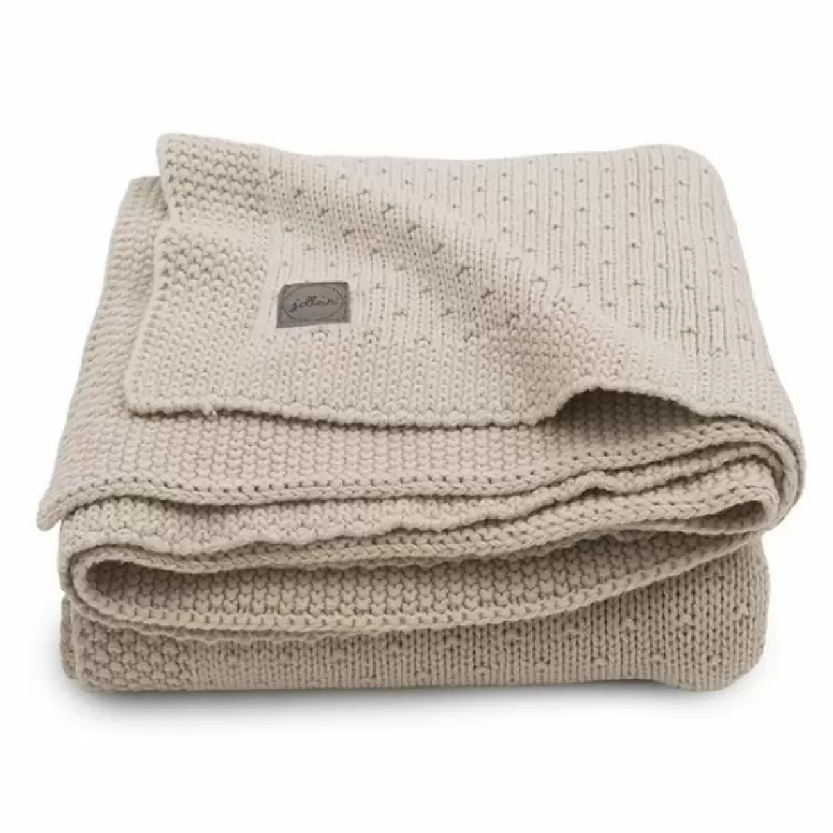 Dekentjes-Jollein Ledikantdeken Bliss Knit Nougat