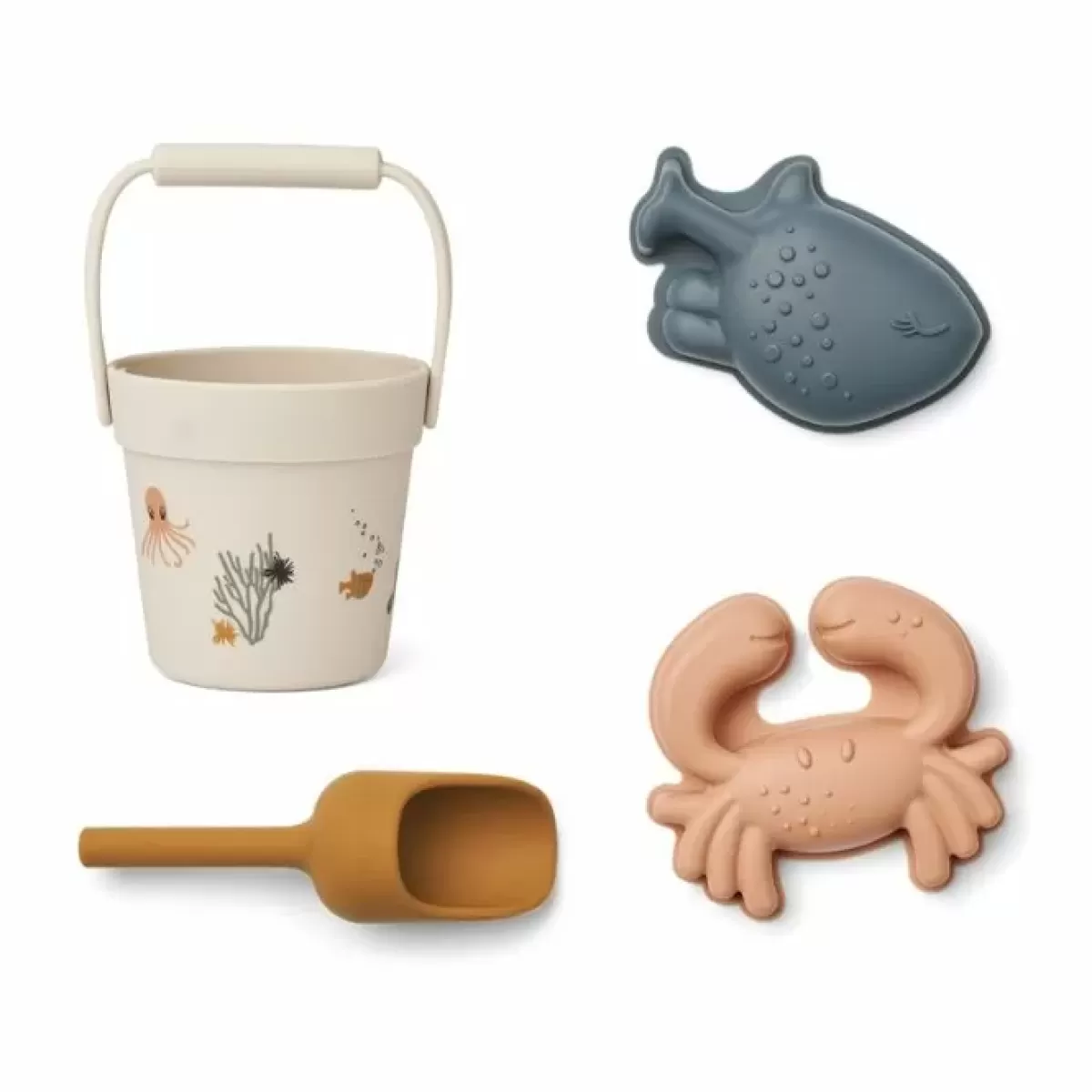 Buitenspeelgoed-Liewood Kit Mini Sea Creature/Sandy Strandset Voor Kinderen