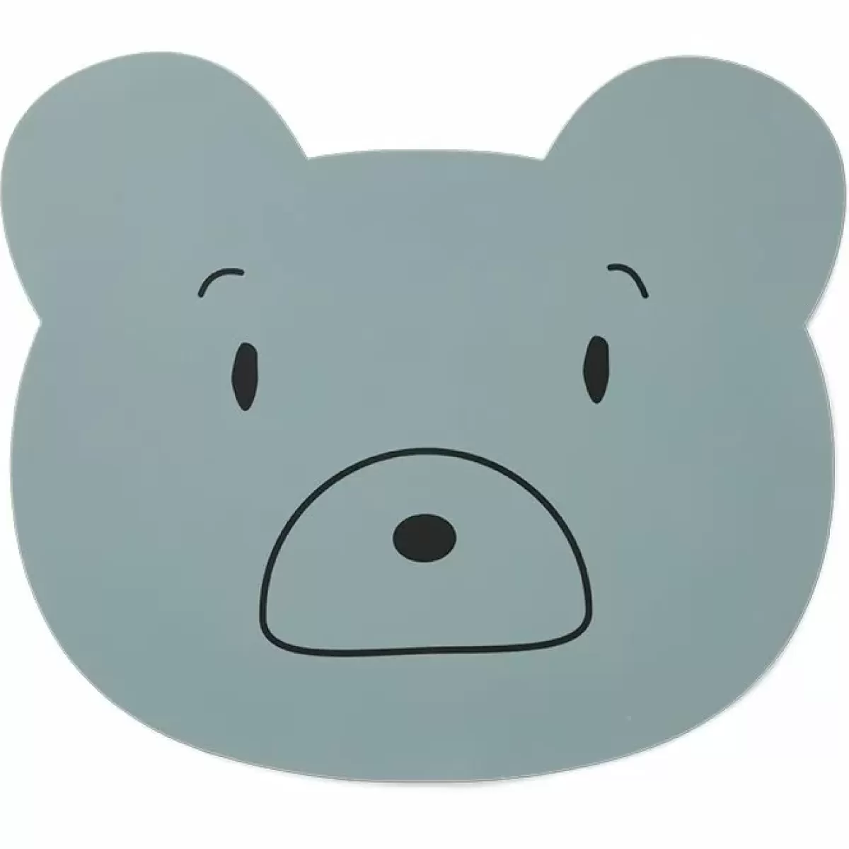 Placemats-Liewood Placemat Aura Mr Bear Blue Fog