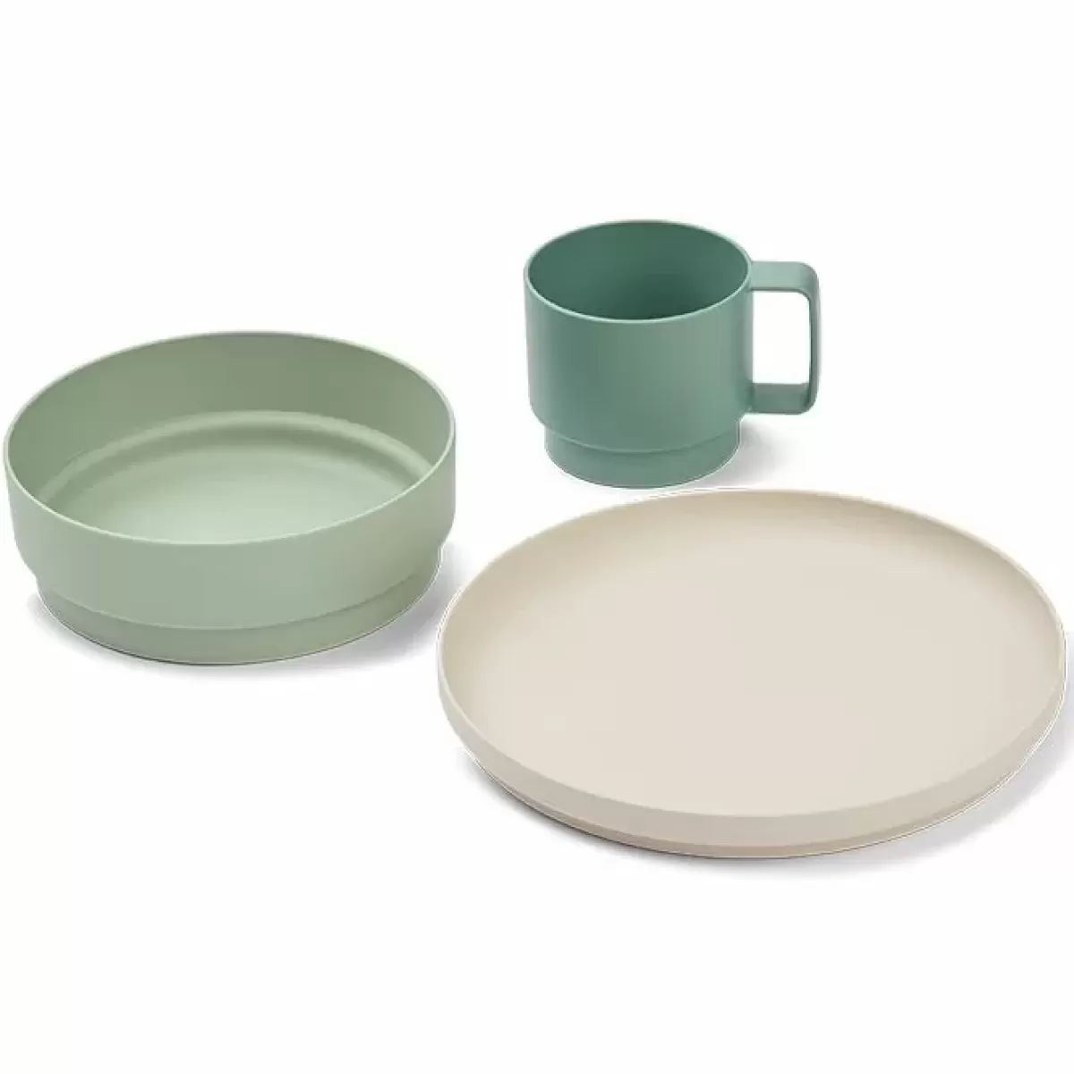 Kinderservies Sets-Liewood Serviesset Walt Dusty Mint Mix