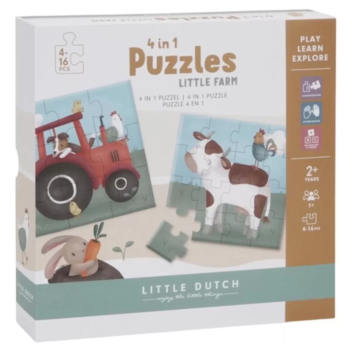 Sinterklaas-Little Dutch 4 In 1 Puzzel Little Farm