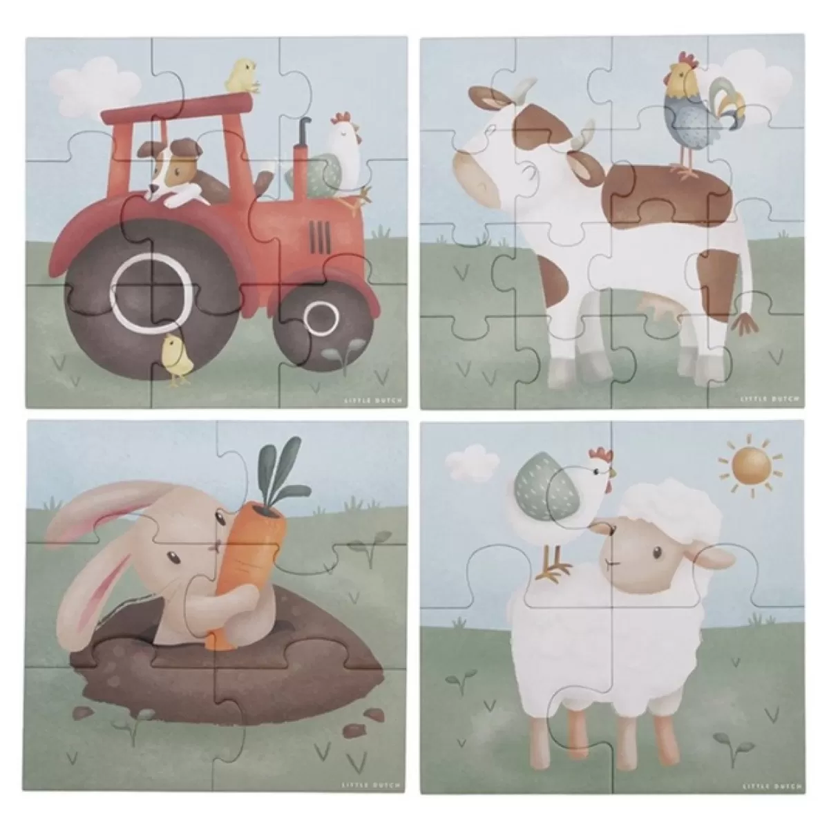 Sinterklaas-Little Dutch 4 In 1 Puzzel Little Farm