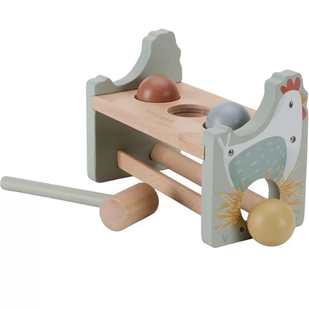 Spelletjes-Little Dutch Hamerbankje Met Ballen Little Farm