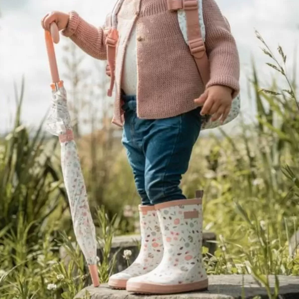 Door Weer En Wind-Little Dutch Paraplu Flowers & Butterflies