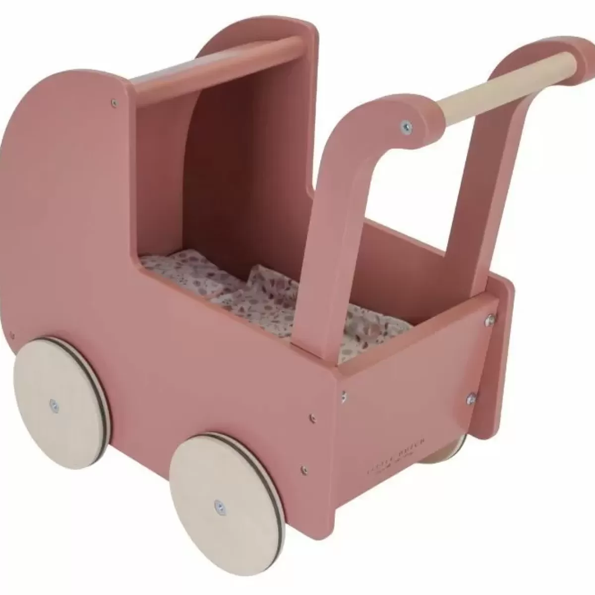 Houten Speelgoed-Little Dutch Poppenwagen Incl. Textiel