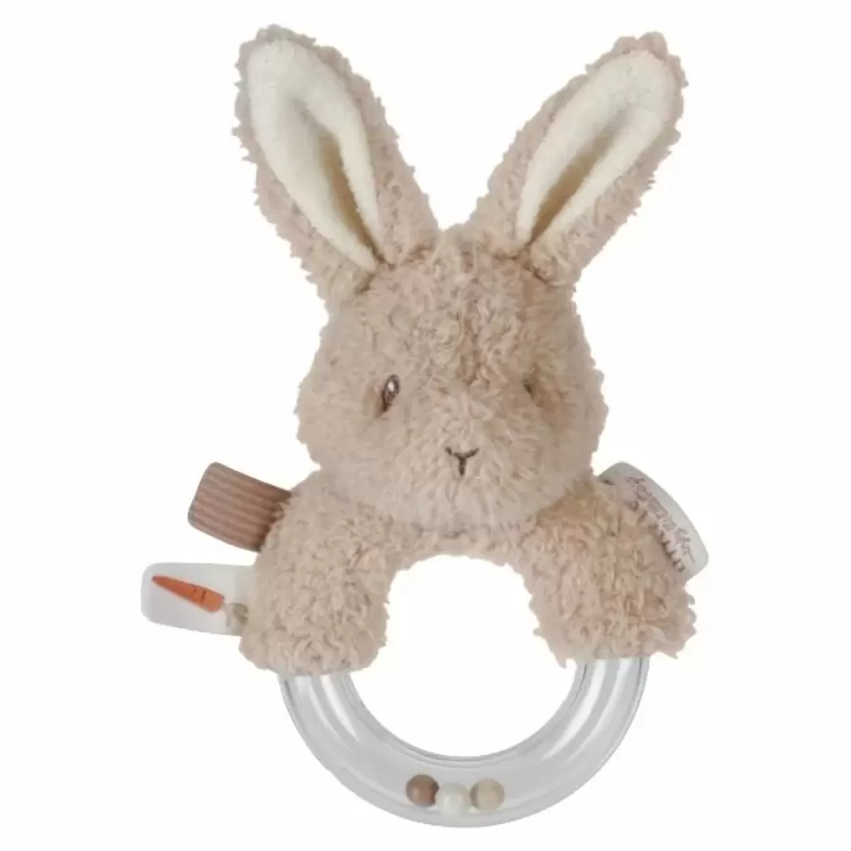 Babyspeelgoed-Little Dutch Ringrammelaar Konijn Baby Bunny | Babyspeelgoed Met Rammelgeluid