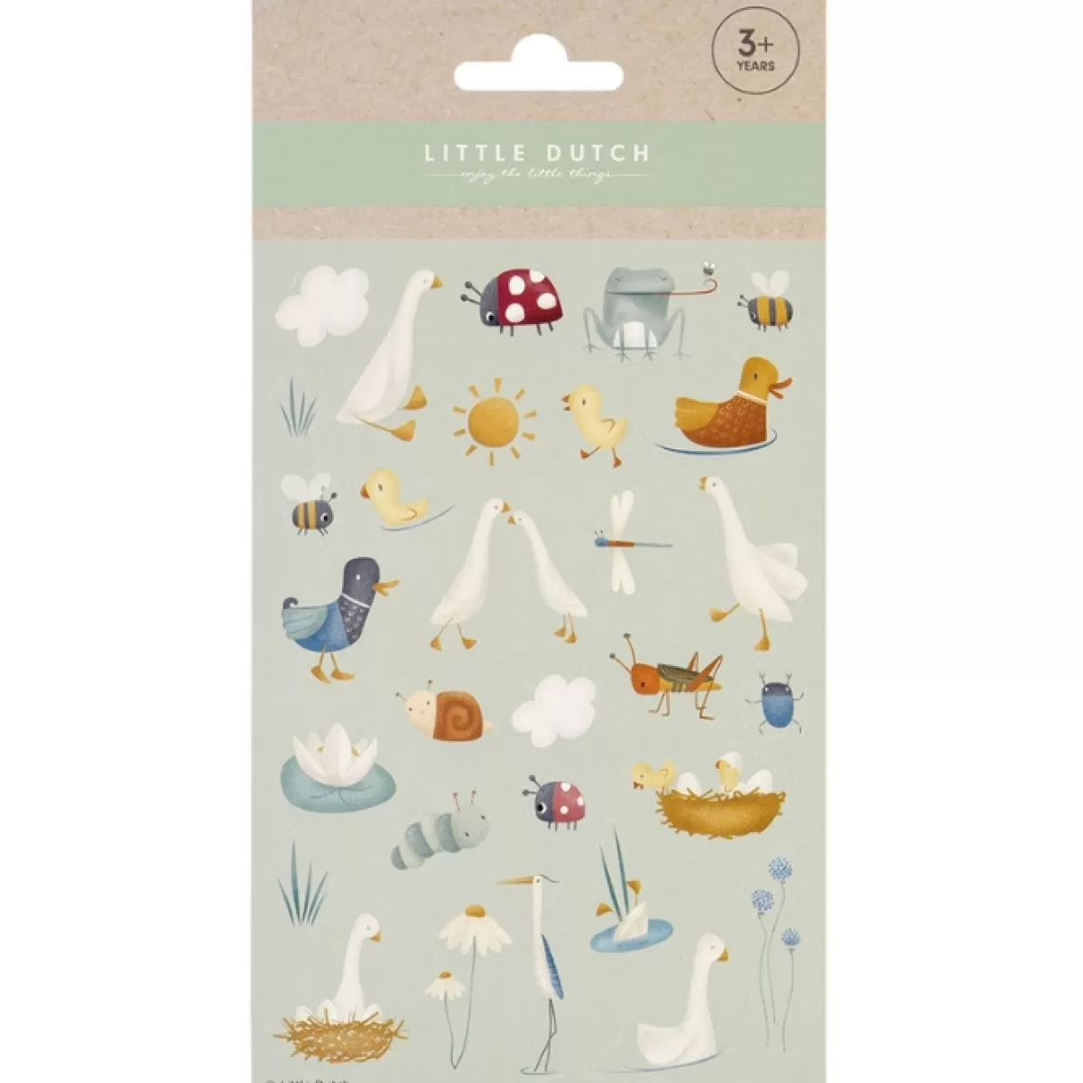 Tekenen En Knutselen-Little Dutch Stickervel Little Goose