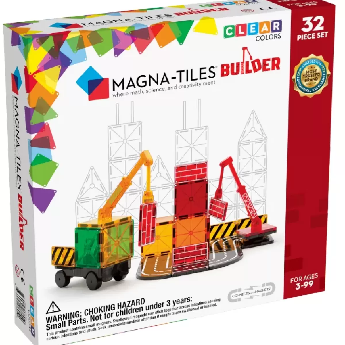 Bouwspeelgoed-Magna-Tiles Magna Tiles Builder (32St)