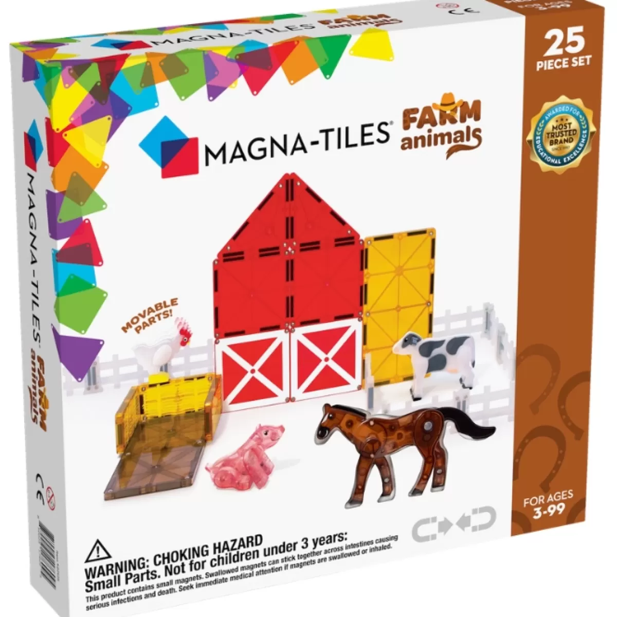 Bouwspeelgoed-Magna-Tiles Magna Tiles Farm Animals (25St)