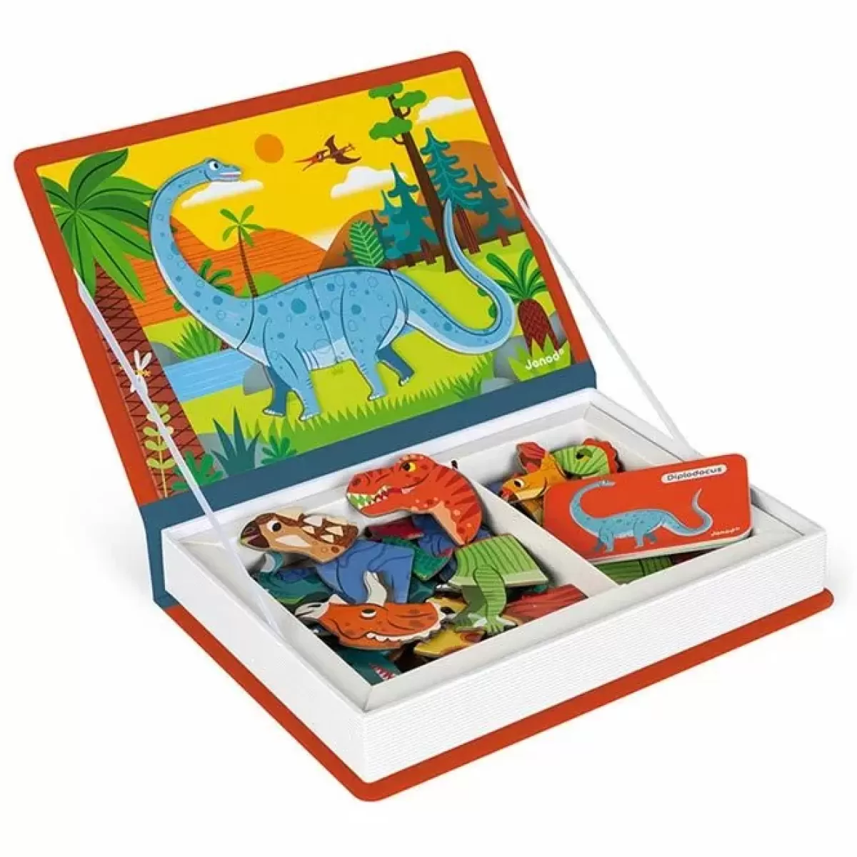 Spelletjes-Janod Magnetibook Dinosaurus