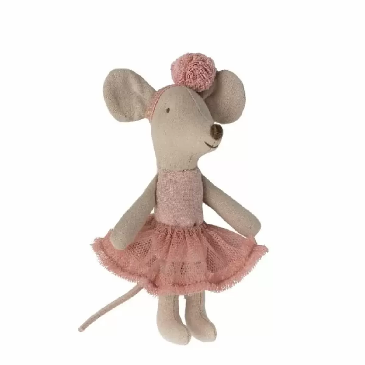 Poppenhuizen & Toebehoren-Maileg Ballerina Muis Rose (Kleine Zus)