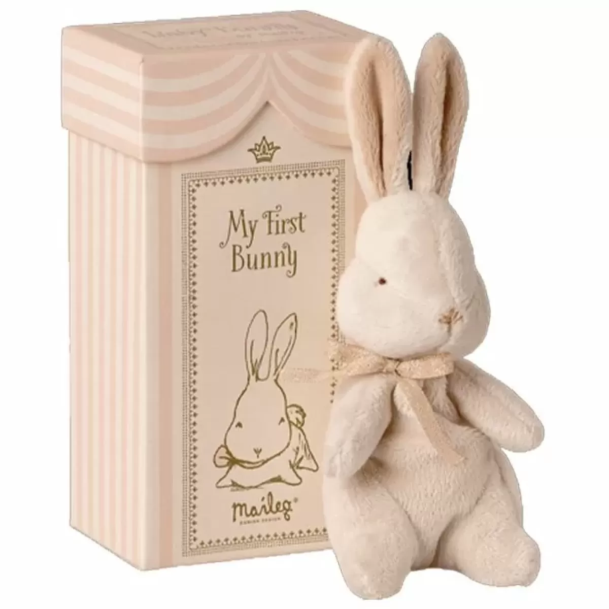 Babyspeelgoed-Maileg Knuffel My First Bunny Dusty Rose