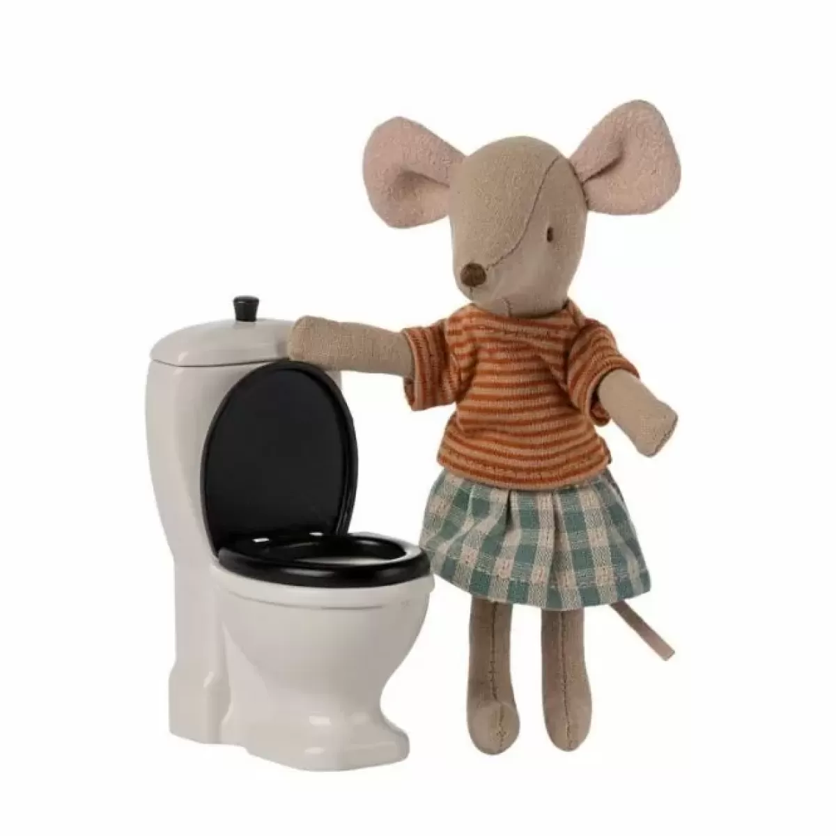 Poppen & Accessoires-Maileg Miniatuur Toilet