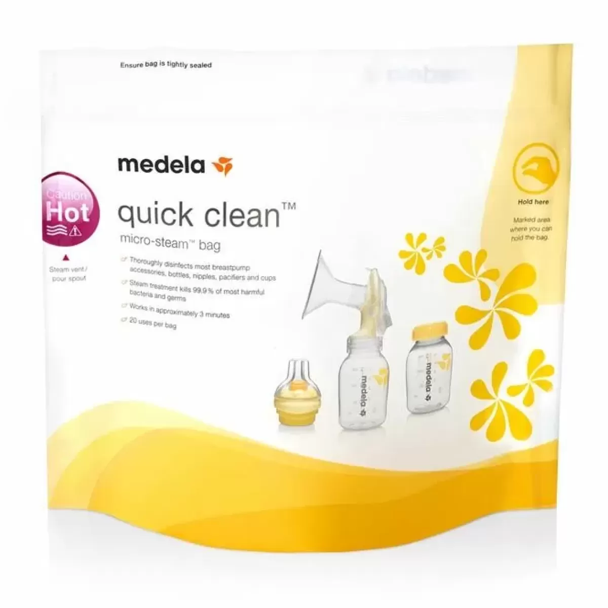 Borstvoeding Musthaves-Medela Quickclean Magnetronzakken (5St)