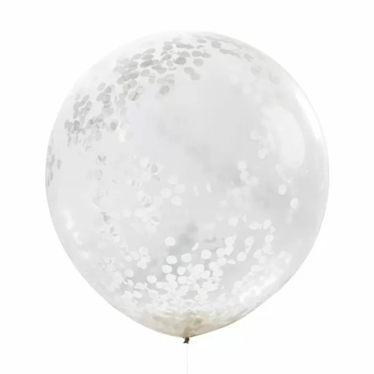 Botanical Baby-Ginger Ray Mega Confetti Ballon Wit (3St) Beautiful Botanics