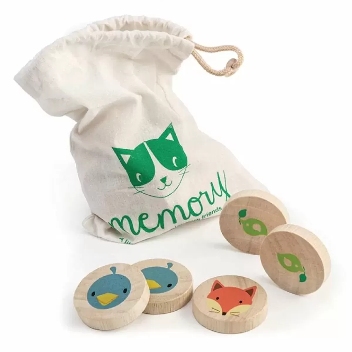 Educatief Speelgoed-Tender Leaf Toys Memory Dieren Hout