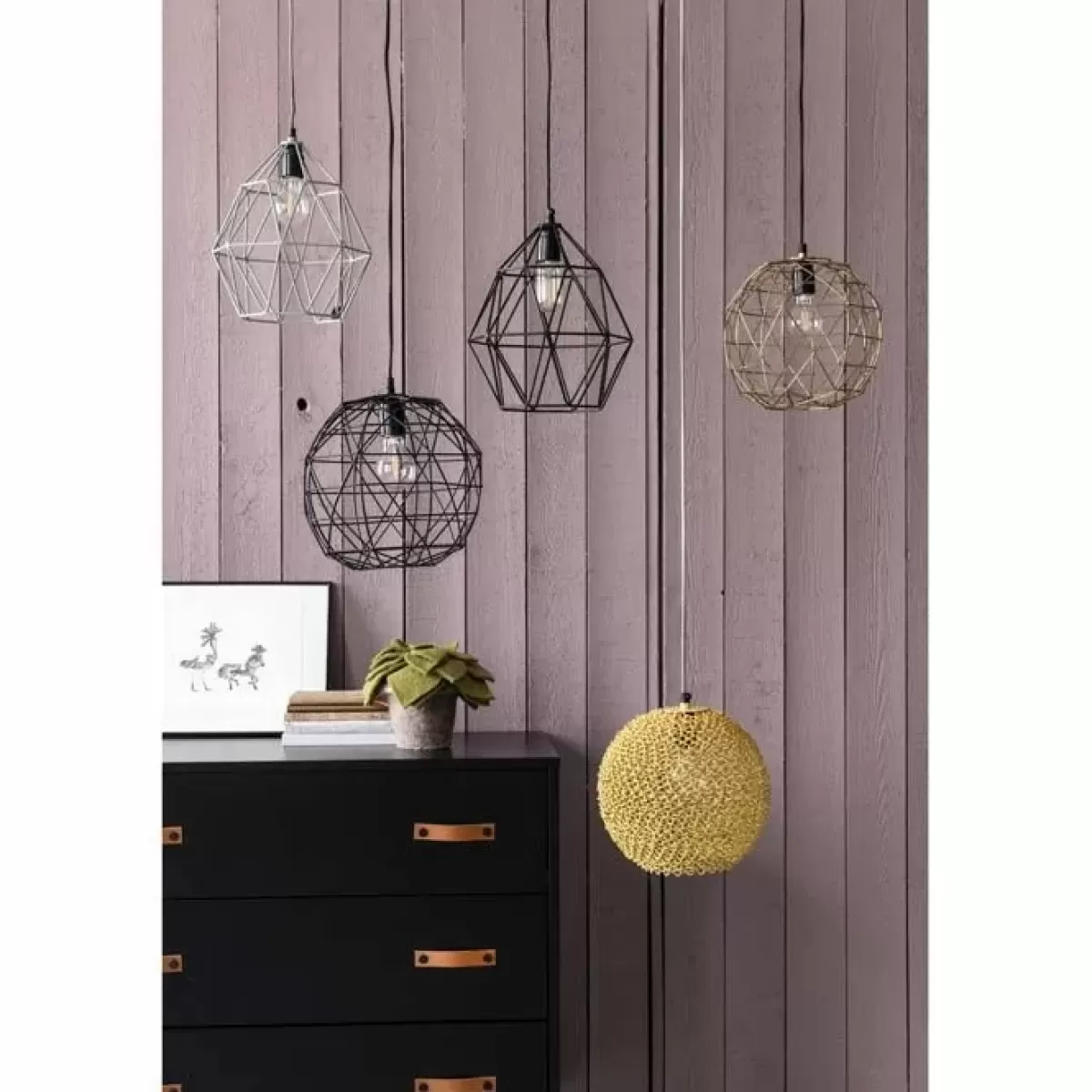 Lampen-Kids Depot Metalen Hanglamp Toss Zwart Kidsdepot