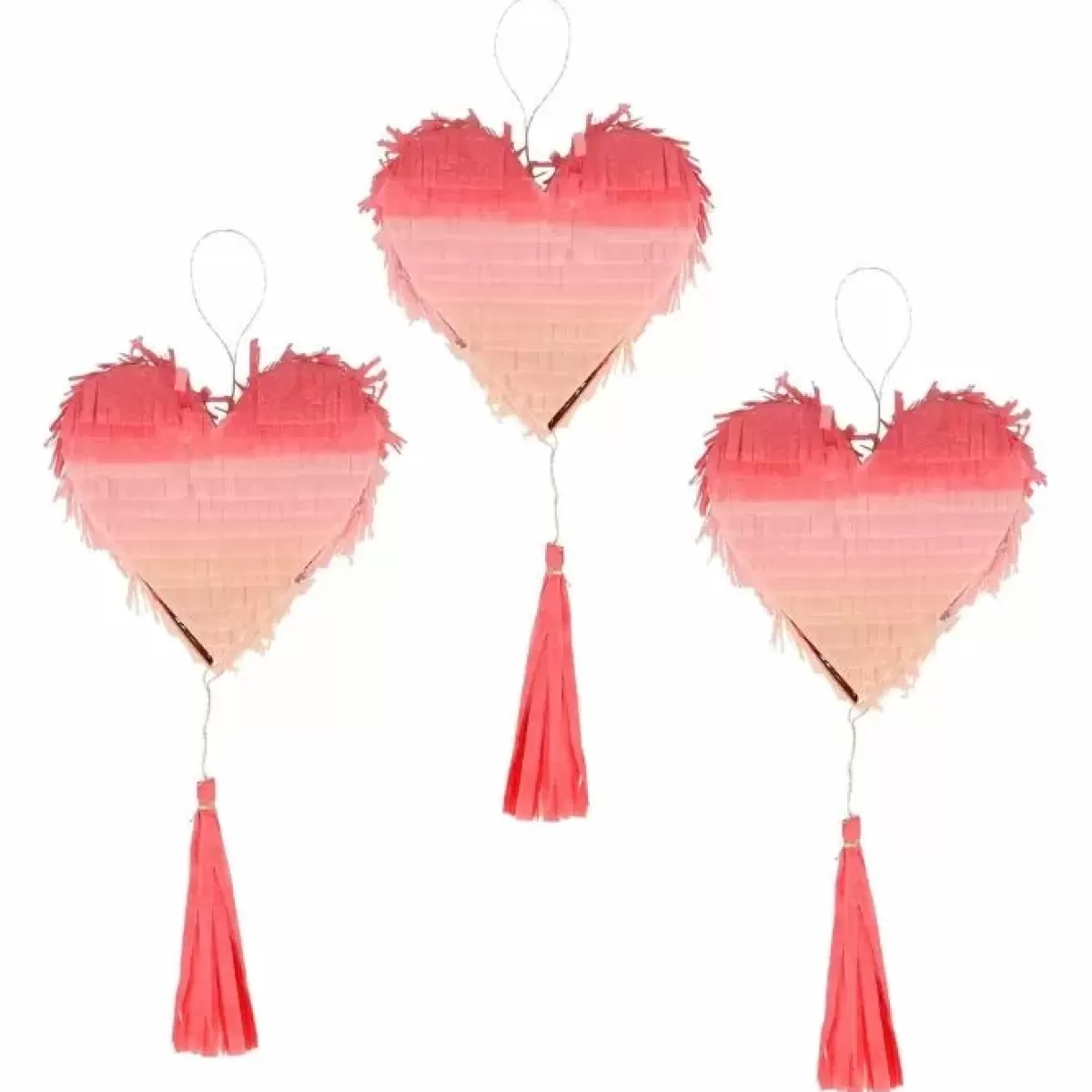 Valentijnsdag-Meri Meri Mini Pinata'S Ombre Heart Valentine (3St)