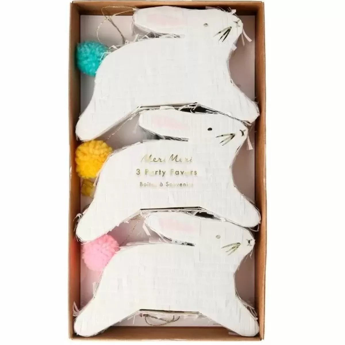 Pasen-Meri Meri Mini Pinata'S Spring Bunny (3St)