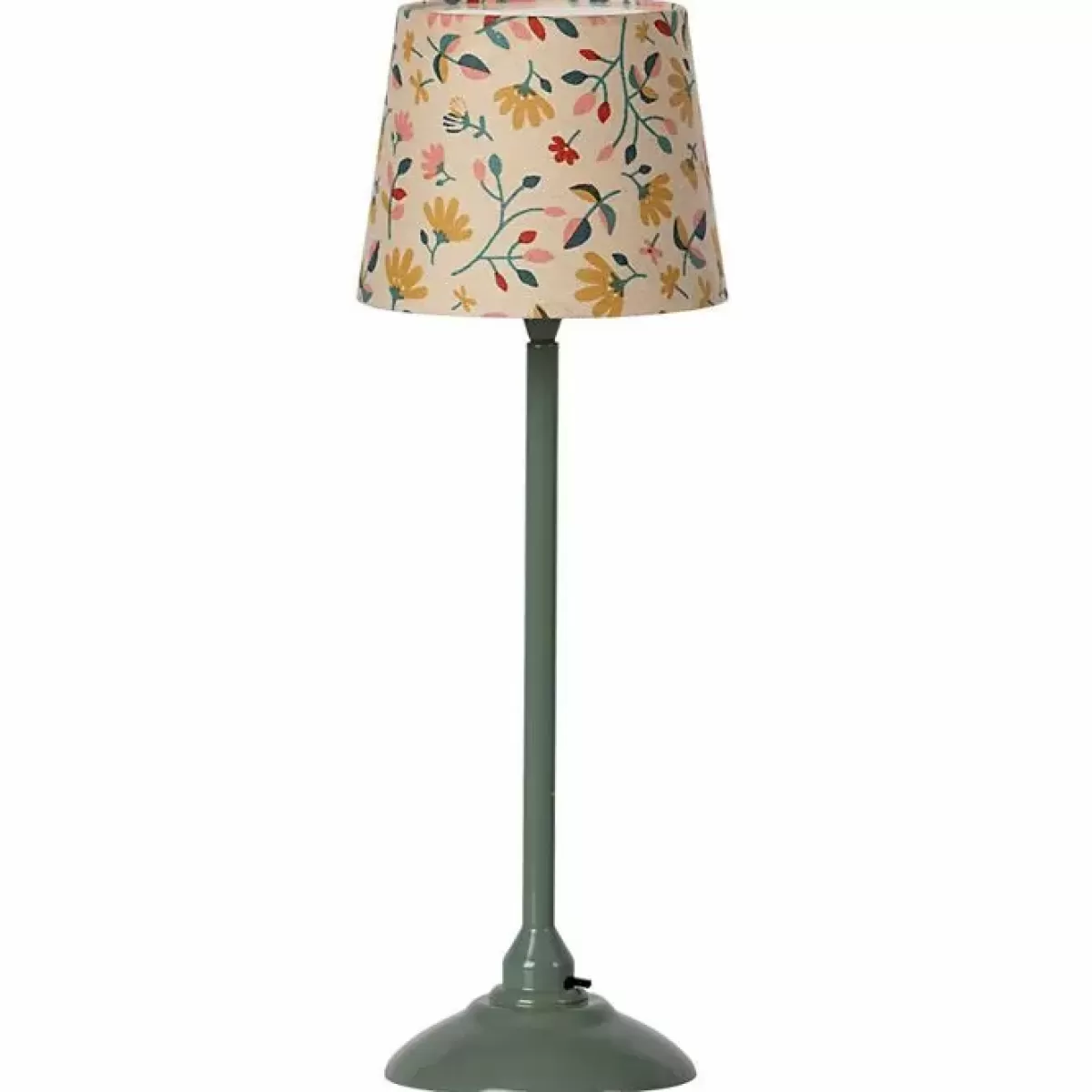 Poppenhuizen & Toebehoren-Maileg Miniatuur Vloerlamp Dark Mint