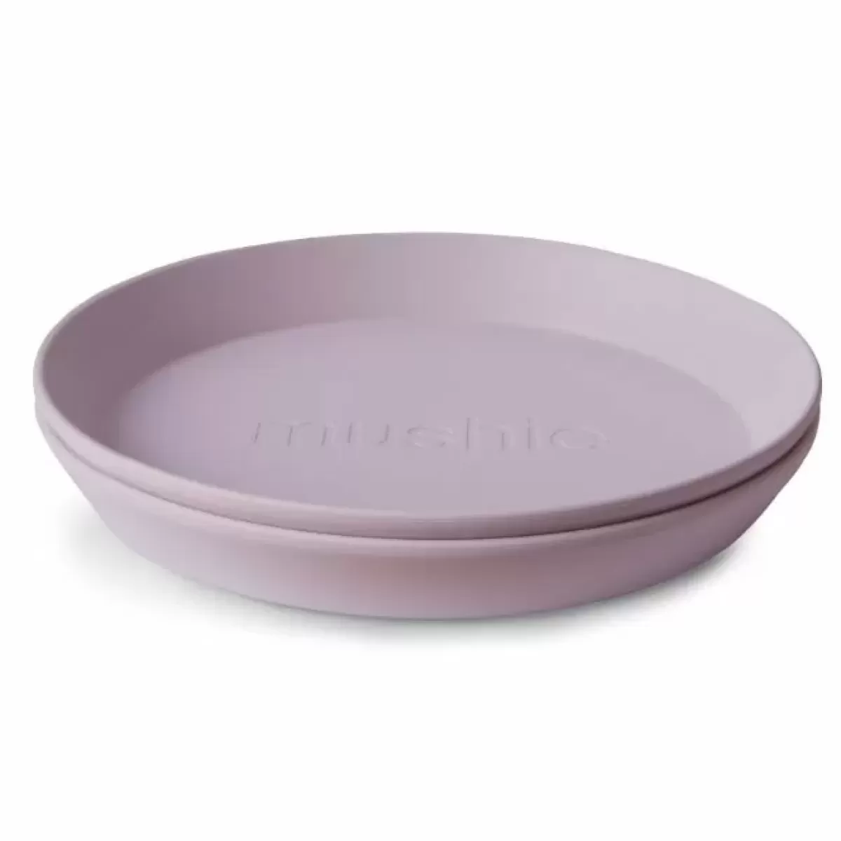 Kinderbordjes-Mushie Borden Rond Soft Lilac (2St)