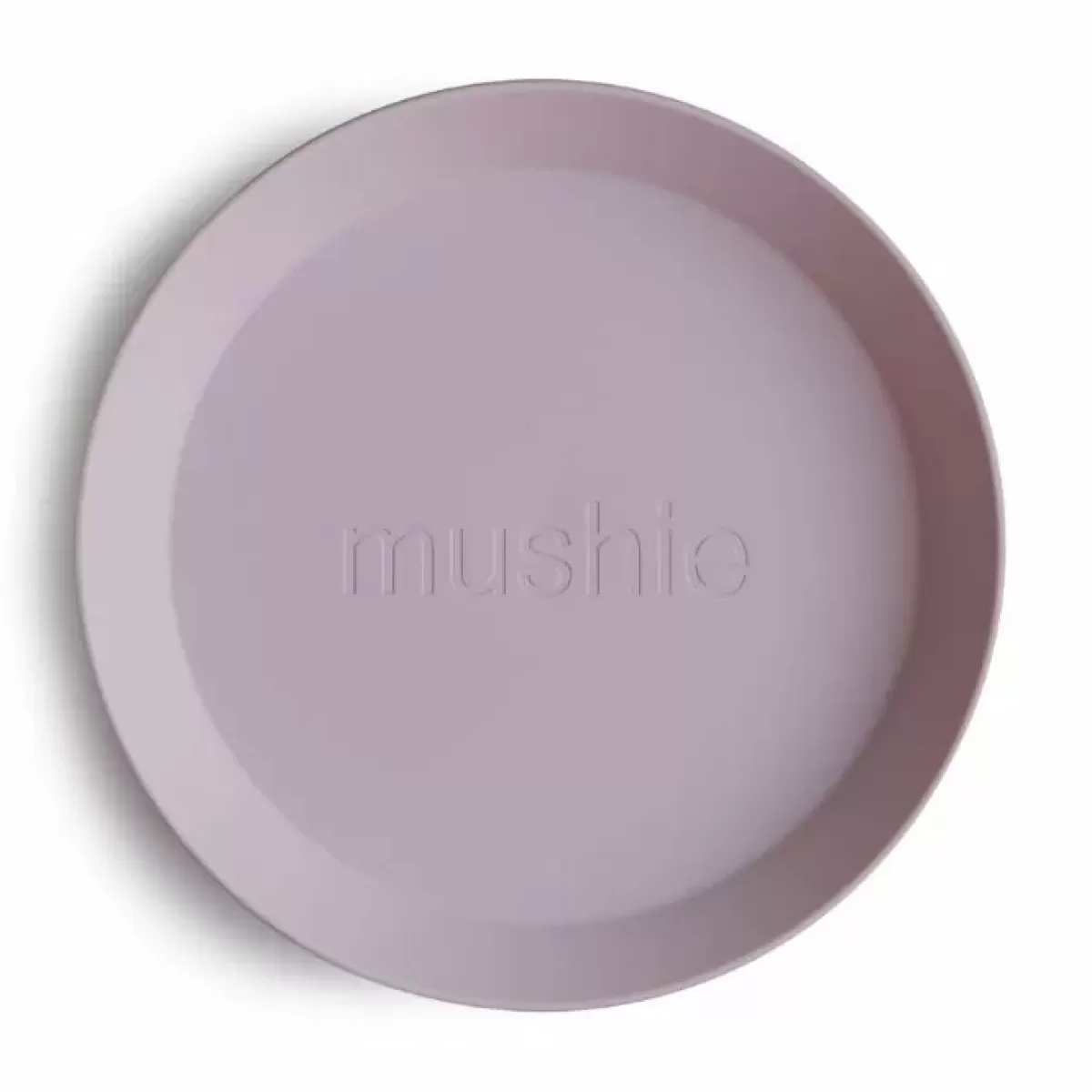 Kinderbordjes-Mushie Borden Rond Soft Lilac (2St)