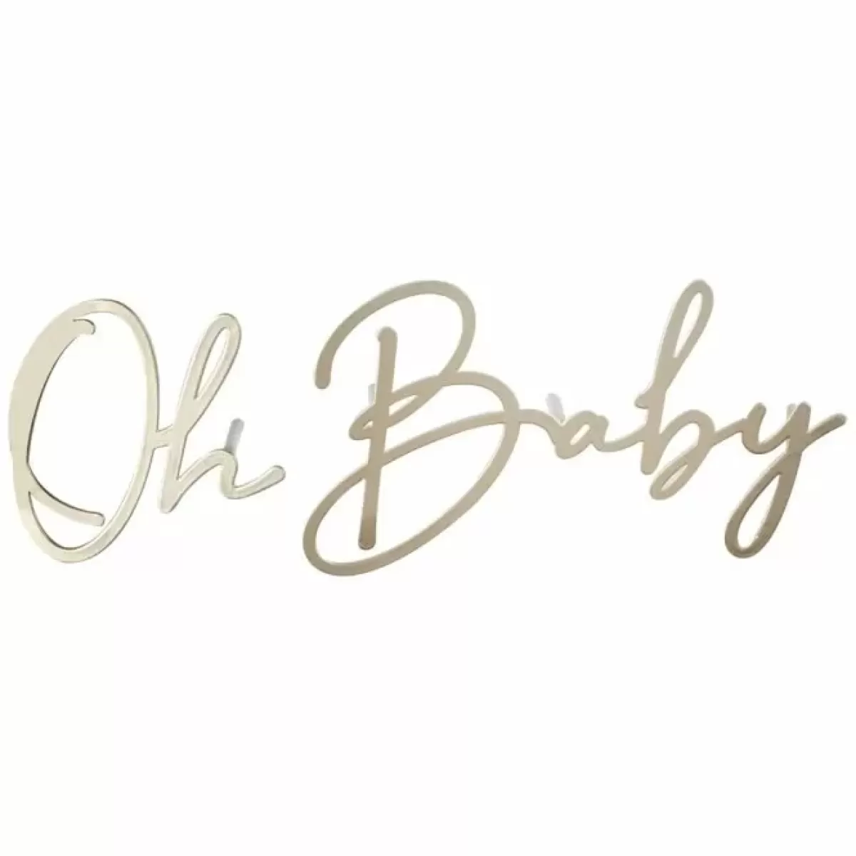 Floral Baby-Ginger Ray Oh Baby Taarttopper | - Goud & Stijlvol