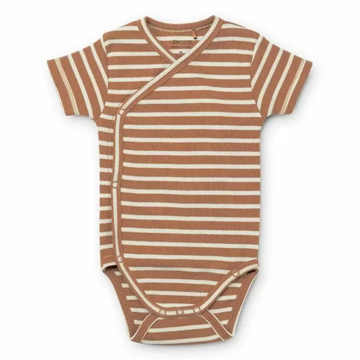 Rompers & Boxpakjes-Liewood Overslagrompers Korte Mouw Hali Stripe Rose