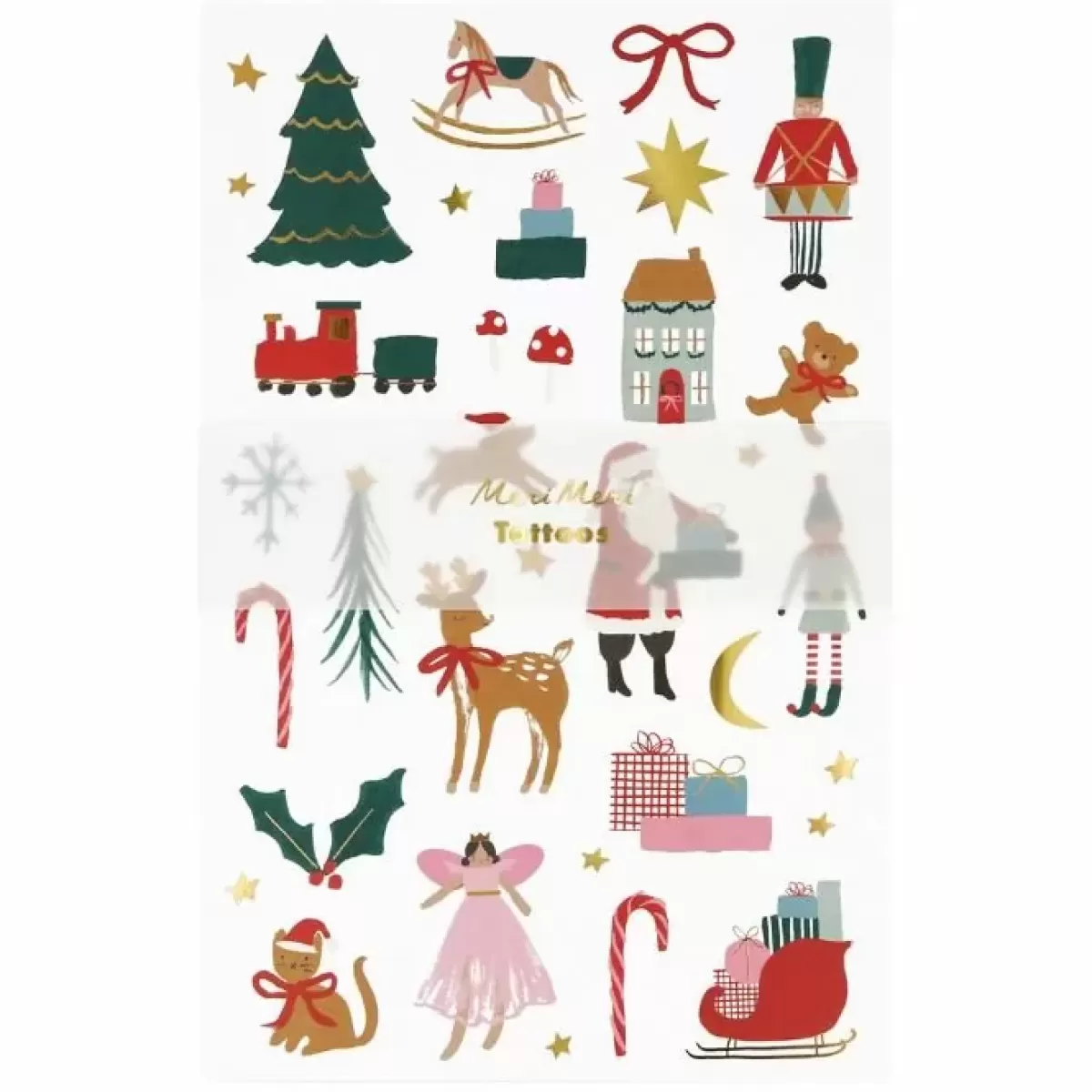 Kerst-Meri Meri Plaktattoos Christmas Icons