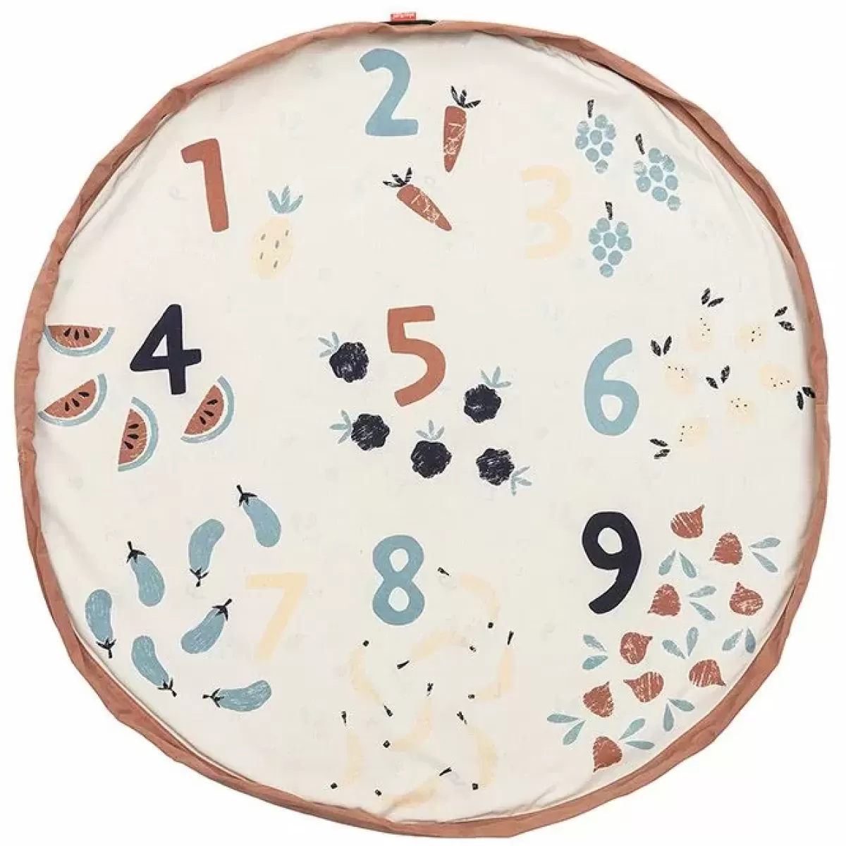 Speelkleden-Play & Go Play & Go Opbergzak En Speelmat Veggie Numbers