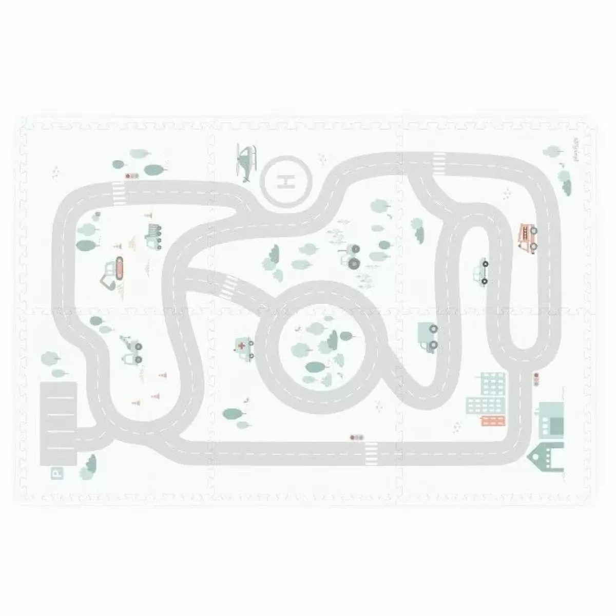 Speelkleden-Play & Go Play & Go Speelmat Eva Roadmap