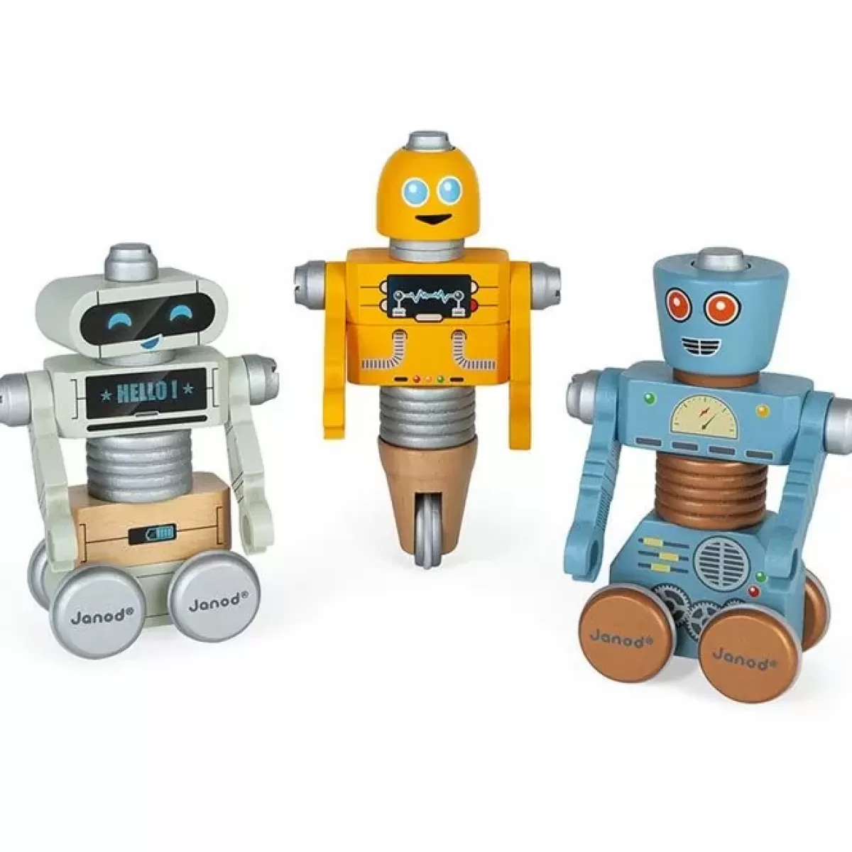 Houten Speelgoed-Janod Robot Set Brico'Kids