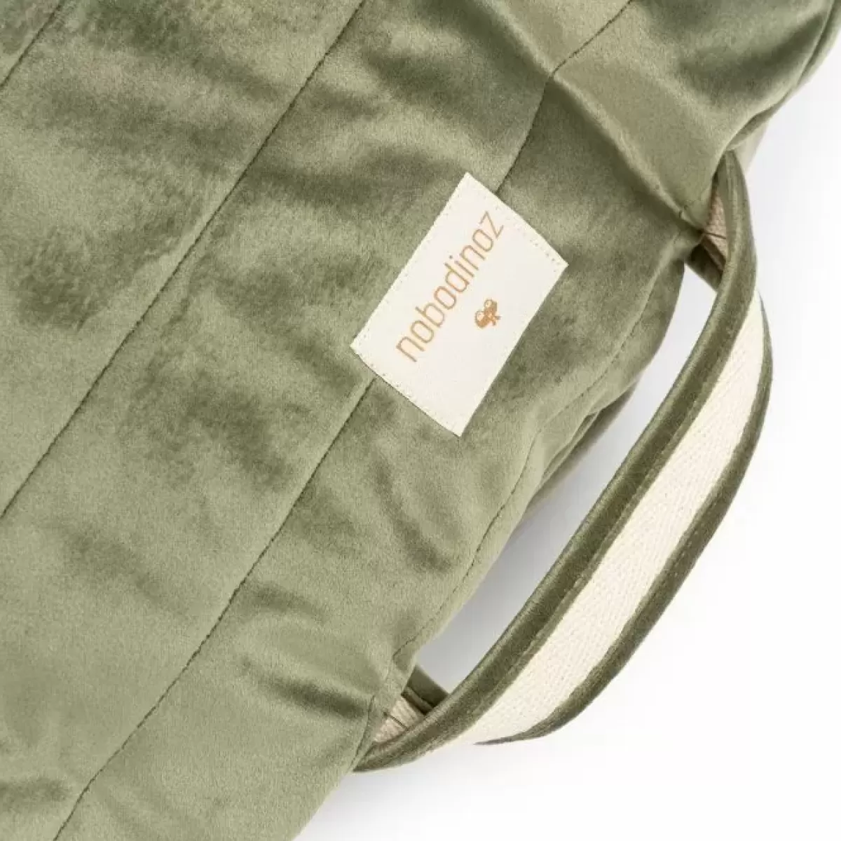 Zitzakken & Stoeltjes-Nobodinoz Ronde Zitzak Sahara Velvet Olive Green