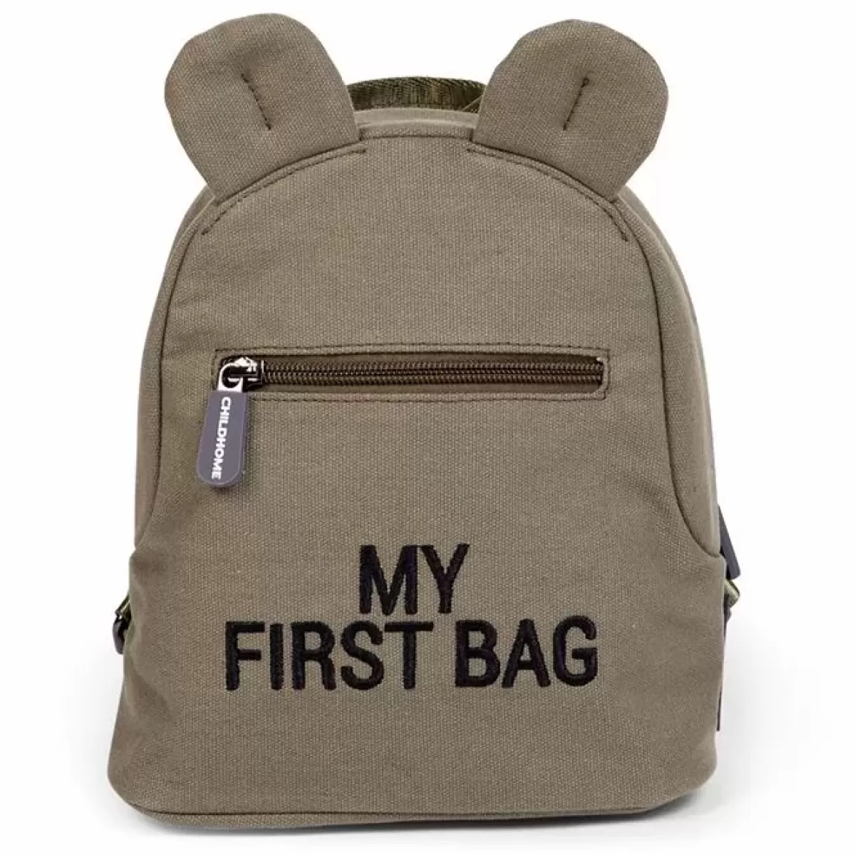 Kinderrugzakken-Childhome Rugzak My First Bag Canvas Khaki